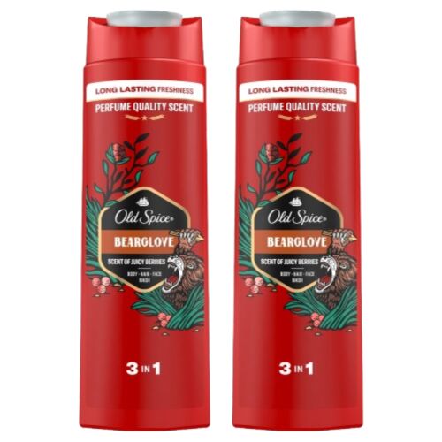 Old Spice Bearglove 2-in-1 Duschgel und Shampoo, Doppelpack