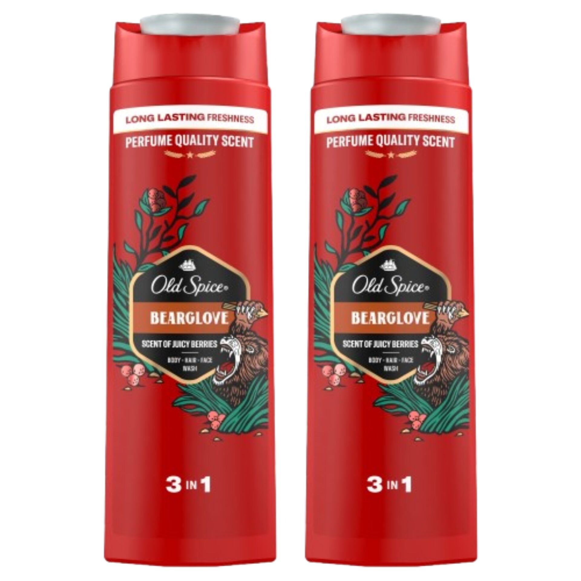 E-shop Old Spice Bearglove Pánsky sprchový gél a šampón 2x400ml