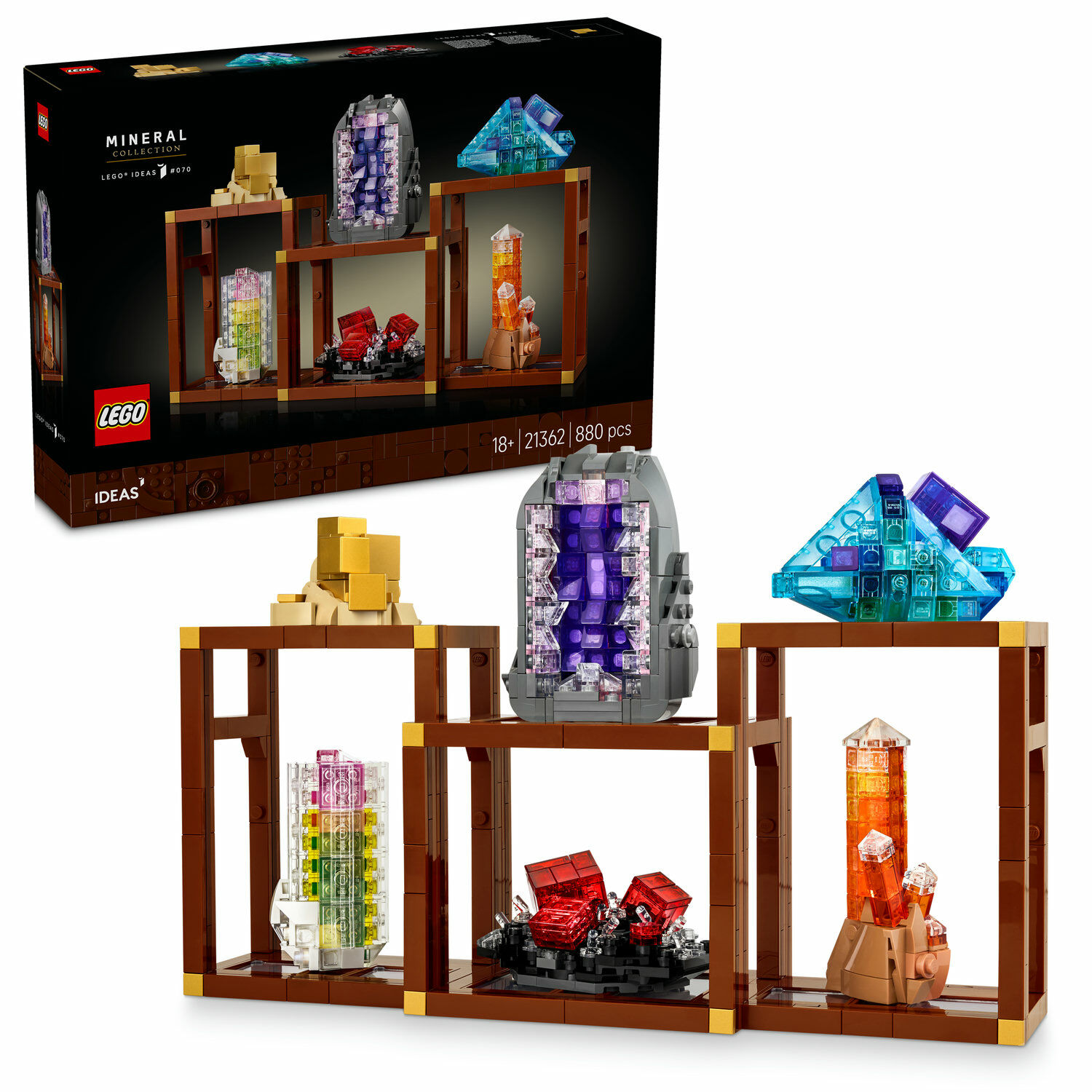 E-shop LEGO® Ideas Zbierka minerálov 21362