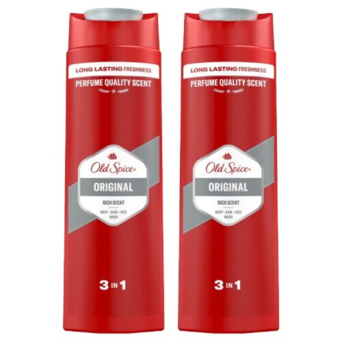 Old Spice Original 3in1 Duschgel für Männer, 2x400ml Packung