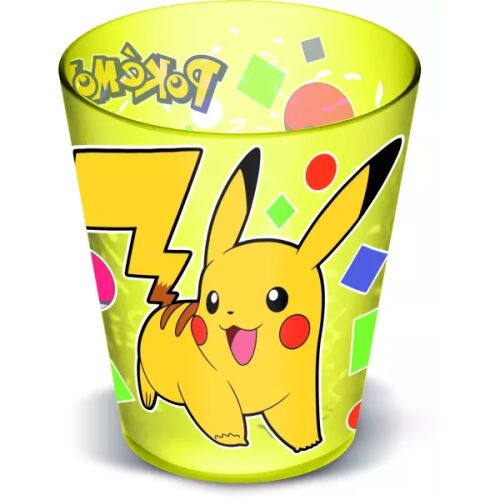 Žltý plastový pohár Pokemon Pikachu, 285 ml
