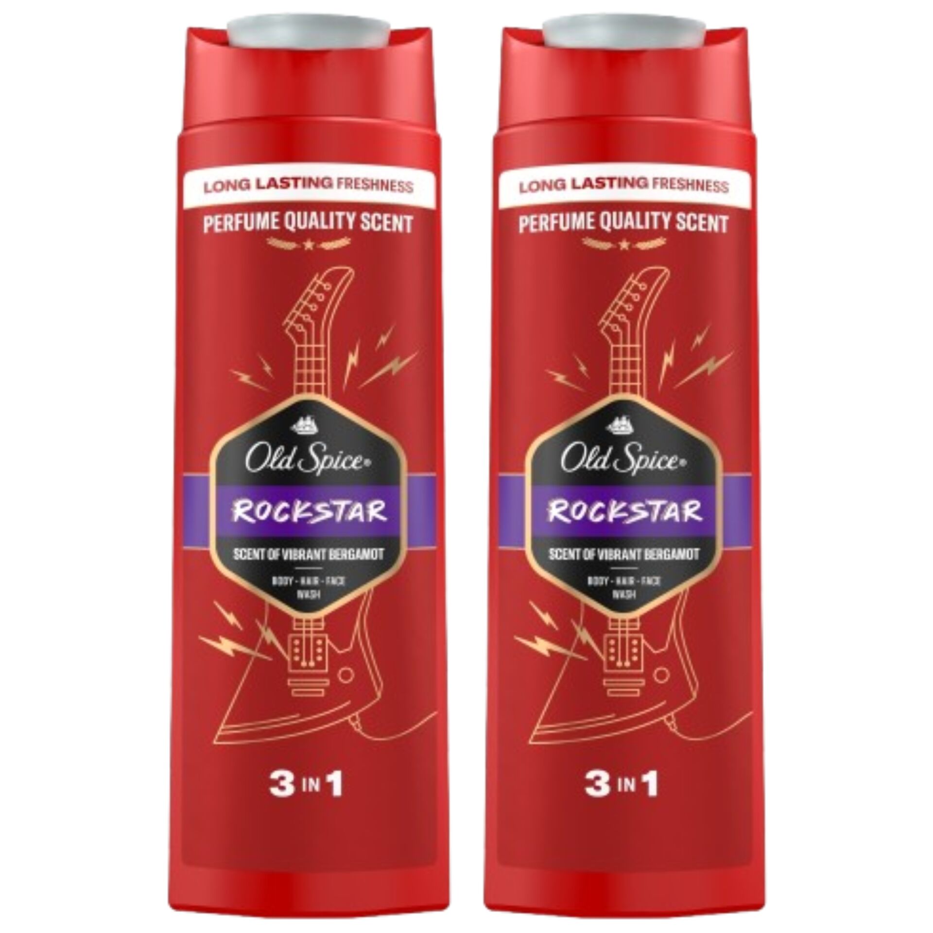 E-shop Old Spice Rockstar Pánsky sprchový gél a šampón 2x400ml