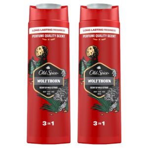 Old Spice Wolfthorn 3w1 Żel pod prysznic dla mężczyzn, opakowanie 2x400ml - Old Spice