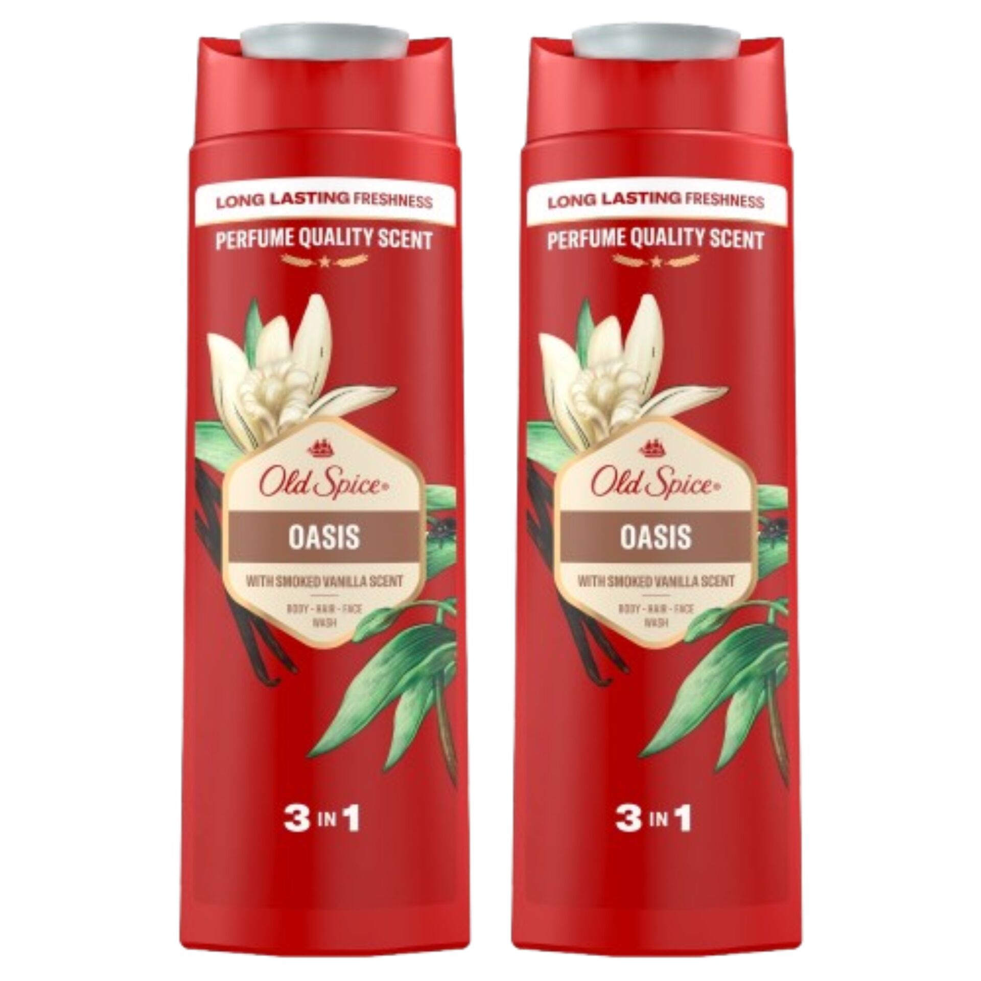 E-shop Old Spice Oasis 3v1 Pánsky šampón a sprchový gél 2x400ml