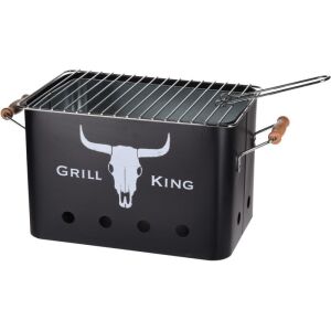 Grill King hordozható faszenes grill, levehető ráccsal - ProGarden