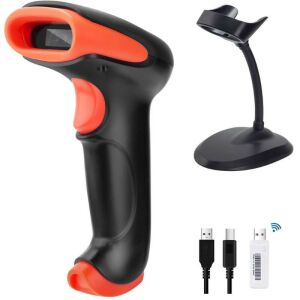 Tera vezetékes és vezeték nélküli 2D/1D vonalkódolvasó – QR kód, ergonomikus fogantyú, állvánnyal 141942346 - Vonalkód olvasó