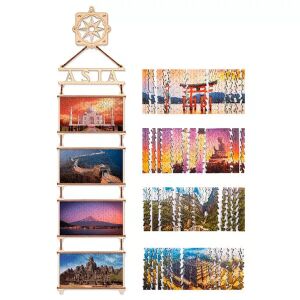 Prémium fa puzzle -Ázsia