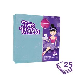 Violeta szalvéta 2 rétegű, 25 db – kék 141946823 - Violeta