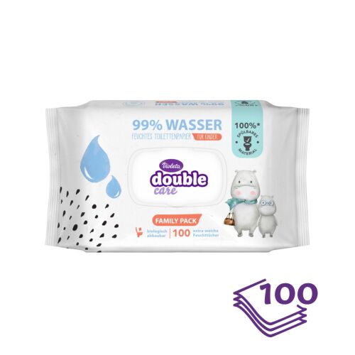 Violeta Double Care nedves toalettpapír 100db, 99% víztartalommal 141947659