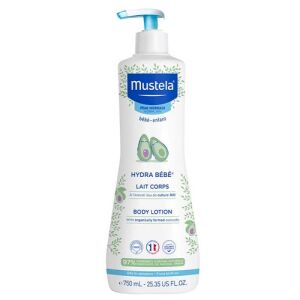 Lotiune de corp hidratanta pentru piele normala Hydra Bebe, 750 ml, Mustela 141949565 - Loțiuni de corp și produse cosmetice pentru bebeluși