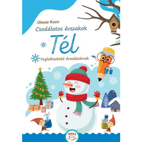 Csodálatos évszakok - Tél foglalkoztató füzet óvodásoknak, borító - Kifestő foglalkoztató füzet