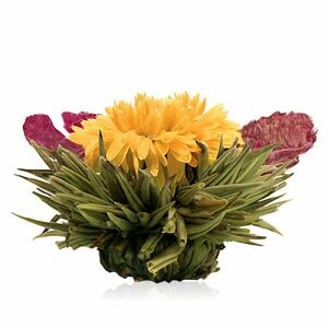 Creano virágzó fehér teagolyó - körömvirág/bazsarózsa 141950734 - Virágzó tea