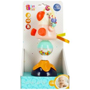 Bam Bam Lovas baba csörgő 6+ hónapos babáknak, színes fejlesztő játék - BamBam