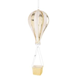 Karácsonyfadísz léghajó üveg 20cm 141954443 - Karácsonyfadísz