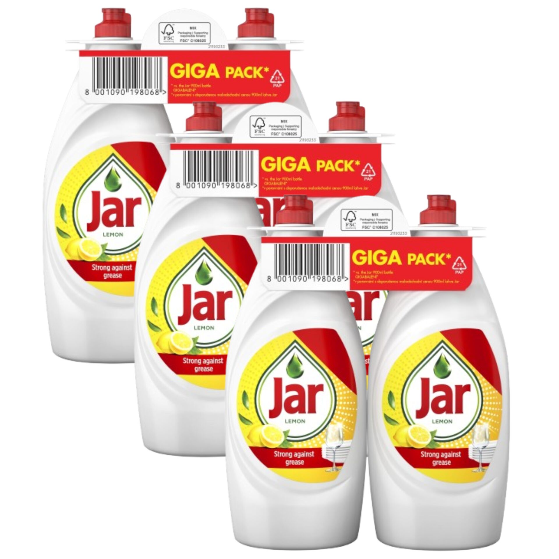 E-shop Jar na ručné umývanie riadu Lemon 6x900ml
