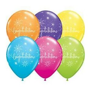 11 inch-es Congratulations Lufi (6 db/csomag) 141954917 - Qualatex