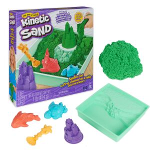 Kinetic Sand KNS ACK Sandbox Set V2 Green FR GML kézműves játék 141961503 - Spin Master