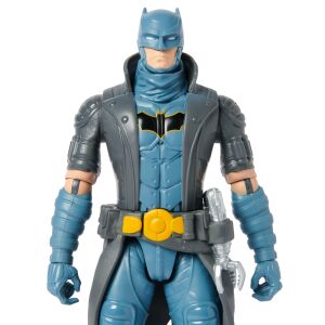 Batman figura 30cm S7, Kék és szürke ballonkabátos Batman akciófigura - Spin Master