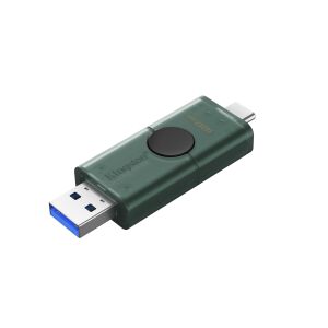 Kingston DataTraveler DuoG2 128 GB USB Type-A / USB Type-C 3.2 Gen 1 (3.1 Gen 1) Fekete, Zöld Pendrive 141962690 - Kingston