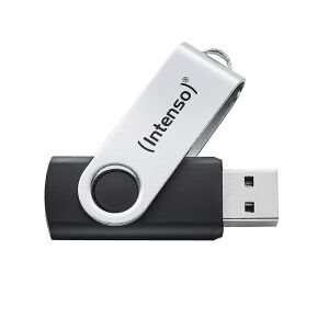 Intenso USB 64GB OFFICE LINE 3.2 Gen1 Silver-Black USB A 3.2 Gen 1 (3.1 Gen 1) Fekete, Ezüst Pendrive 141962667 - Pendrive