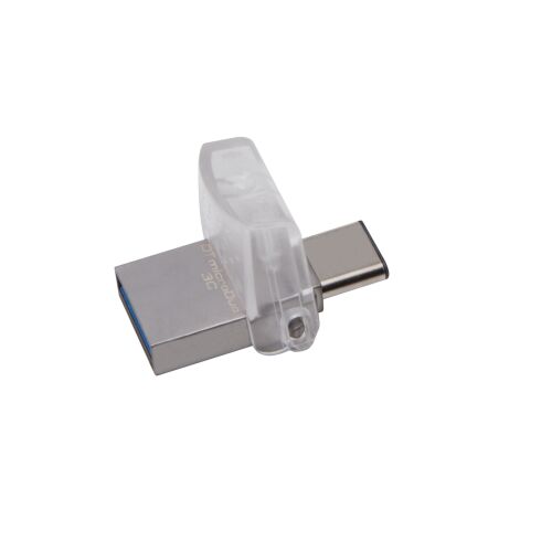 Kingston DataTraveler microDuo 3C 64GB USB Type-A / USB Type-C 3.2 Gen 1 (3.1 Gen 1) Fekete Pendrive