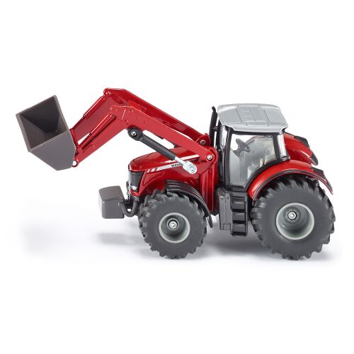 SIKU Massey Ferguson traktor homlokrakodóval játék - Játék autó