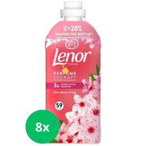 Balsam de rufe Lenor Cherry Blossom & Sage, 8 sticle, 59 spălări per sticlă - Clătiți