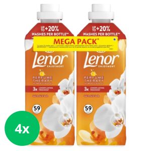 Lenor Balsam de rufe Orhidee și Vanilie, pachet mega 4 sticle - Clătiți