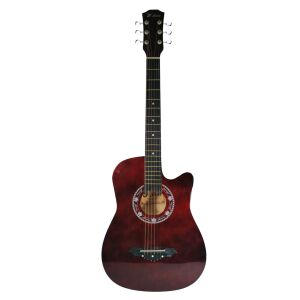 Drevená klasická gitara, DEPOX®, sada strún súčasťou balenia, 95 cm, bordová 141964320 - Hudobné nástroje