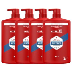Old Spice Whitewater 3in1 Shampoo and Shower Gel 4x1000ml Pack - Bathroom