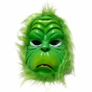 Grincs műanyag álarc, szőrös hajjal, farsangra, karácsonyra 141966518 - Jelmez felnőtteknek