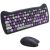 Set tastatura si mouse fara fir Canyon, HSET-W6 Kitty Edition, violet 141967063