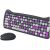 Set tastatura si mouse fara fir Canyon, HSET-W6 Kitty Edition, violet 141967063