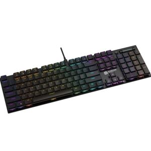 Геймърска клавиатура Canyon Cometstrike TKL GK-55, черна, USB, RGB подсветка - Canyon