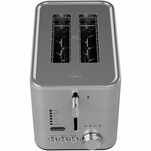 Aeno ATS0003 Toaster, 2-Scheiben-Edelstahltoaster mit 7 Bräunungsstufen