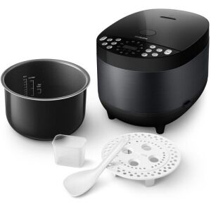 Philips HD4713/41 multifőző belső edénnyel, mérőpohárral, rizskanállal és pároló tálcával - Rizsfőző
