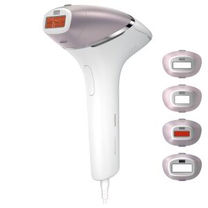 Philips Lumea Series 8000 IPL epilátor tartozékokkal, fehér háttér - Epilátor