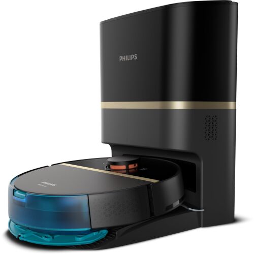 Philips HomeRun 7000 Serie Roboterstaubsauger lädt auf Auto-Entleerungsstation