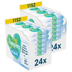 Pampers Harmonie Aqua nedves Törlőkendő 2x1152db 145388866 - Baba & Tipegő