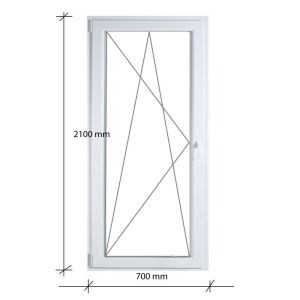 70×210 Erkélyajtó Bukó-Nyíló 2 rétegű üvegezéssel 141967676 - Építkezés & Felújítás