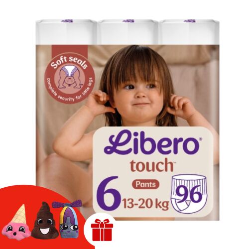 Scutece Libero Touch 13-20kg Junior 6 (96 buc) + cadou 3 buc.