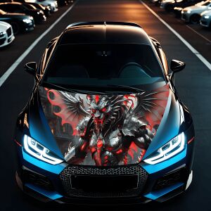 "Hood Art" autótetőfólia, kültéri használatra, S méret (150 x 110cm) - Kód: AVX-CAPOTA-025S