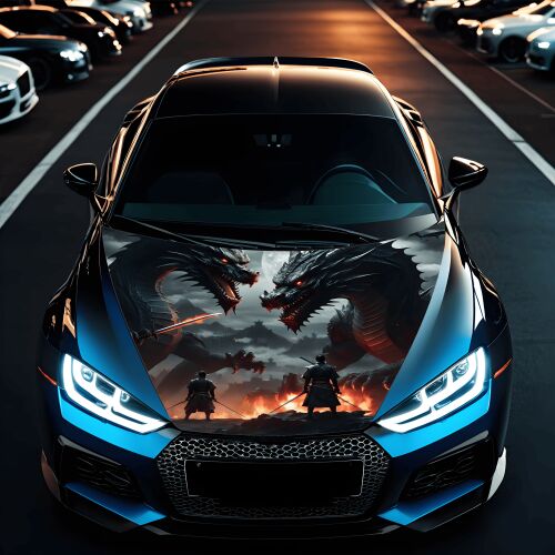 "Hood Art" autótetőfólia, kültéri használatra, M méret (165 x 120cm) - Kód: AVX-CAPOTA-022M 141976172