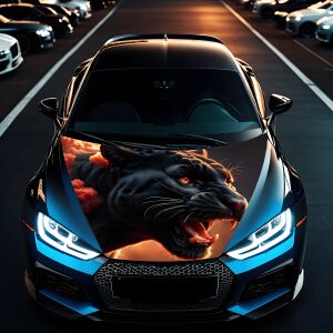 "Hood Art" autótetőfólia, kültéri használatra, M méret (165 x 120cm) - Kód: AVX-CAPOTA-028M