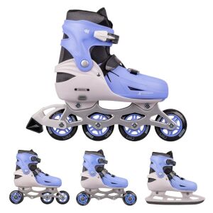 Állítható 4 az 1-ben korcsolya inSPORTline Foursimo, Comfort Fit illeszkedés, MicroLock biztonsági csat, AdjusTouch méretbeállító gomb L (37-41) 141993272 - Görkorcsolyázás