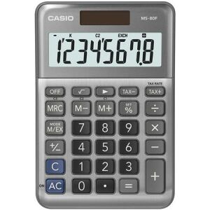 Casio MS-80F 8-stelliger Tischrechner, Grau - Casio Taschenrechner