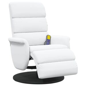 Masszázs Fotel Fehér 71 x 98 x 106 cm Műbőr