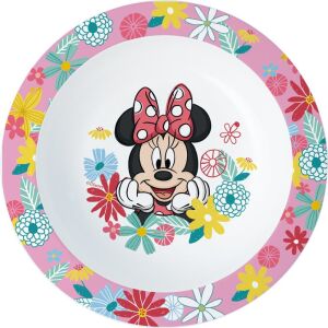 Iris Disney Minnie egér mikrózható műanyag gyerek mélytányér 16,5cm