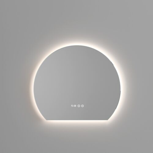 Welland Type-11 LED tükör - fényerő + színhőfok állítás + páramentesítő + óra - Ø 70 cm 142049891