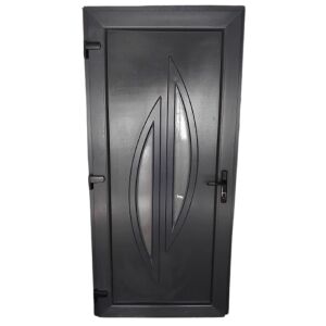 Karen - Műanyag Bejárati Ajtó / 98x208 / Antracit 142051056 - Építkezés & Felújítás